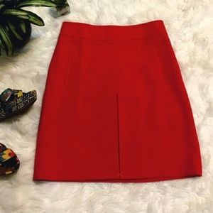 NWT LOFT a-line red skirt